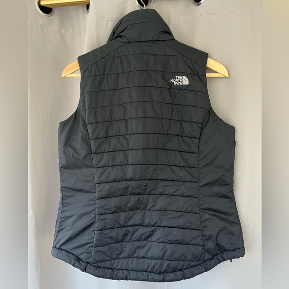 The North Face Black Quilted Primaloft Nylon Zippered Puffer Vest Pockets Size S - Picture 6 of 8